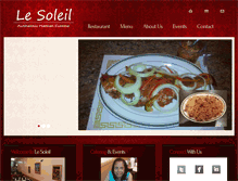 Tablet Screenshot of lesoleilhaitianrestaurant.com